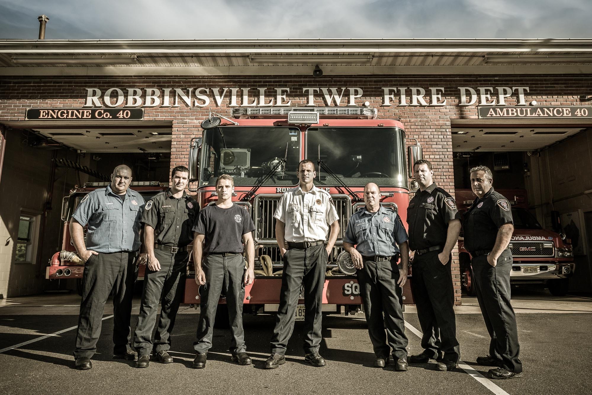 Robbinsville NJ firehouse and staff