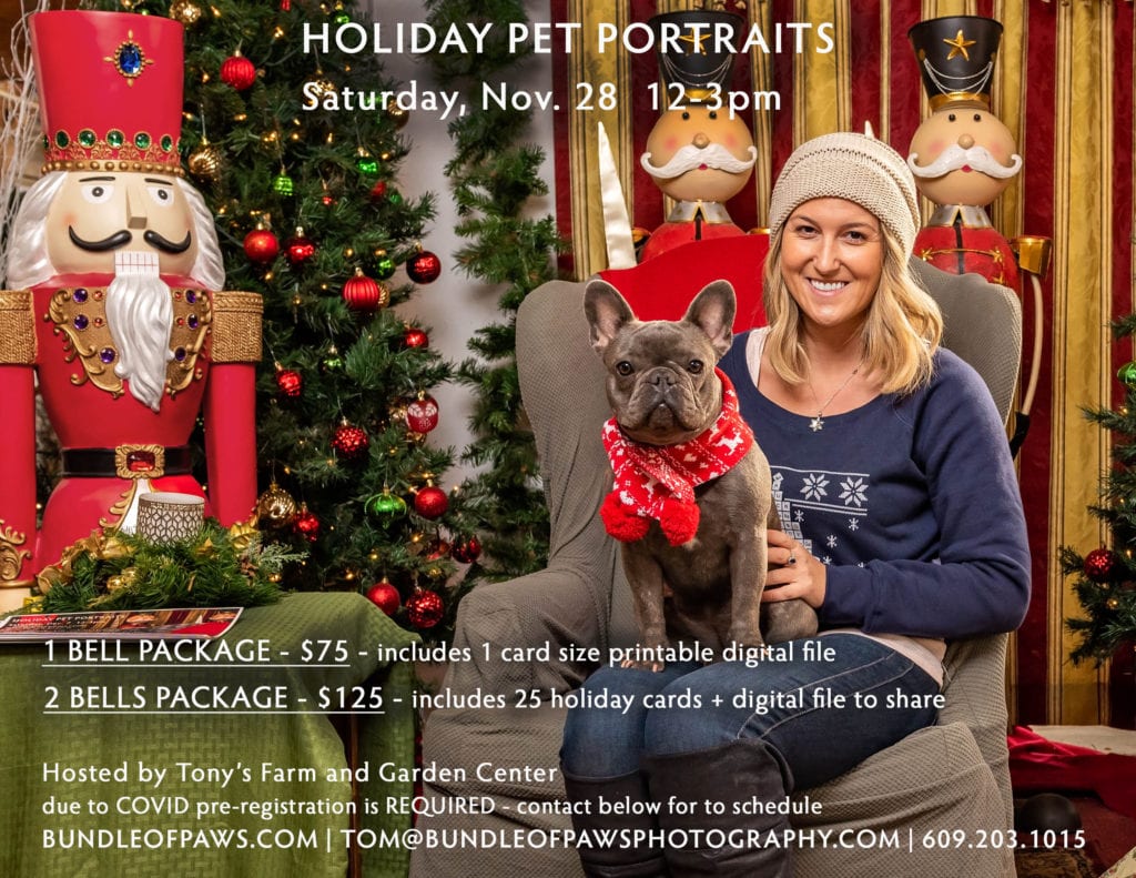Bundle of Paws Photography holiday pet photo event